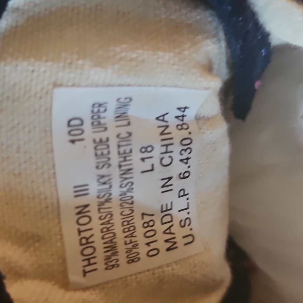 Ralph Lauren Polo Thorton III Madras Plaid Canvas Lace Up Shoes EUC, Classic - Picture 13 of 13